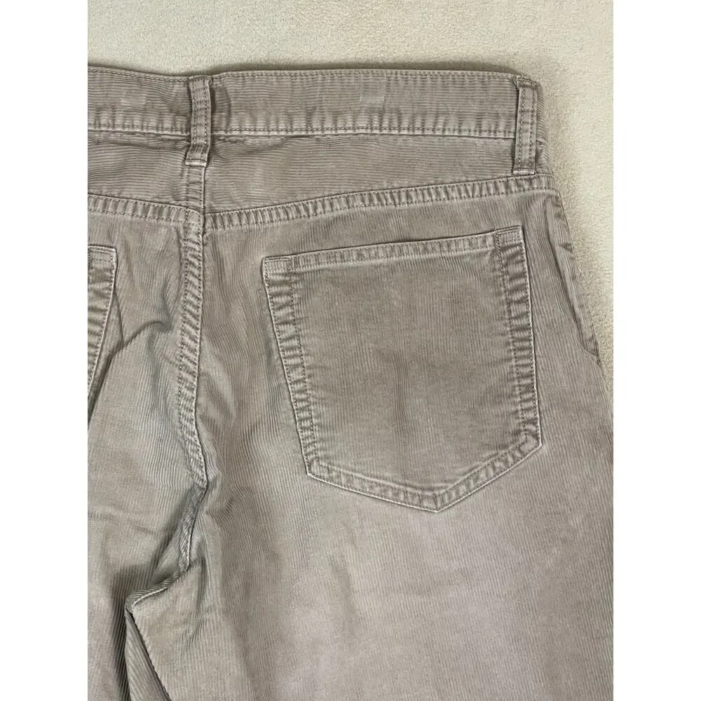 J. Crew Pants‎ Jeans 33x30 Brown Corduroy Straight Leg Regular Fit Mid Rise